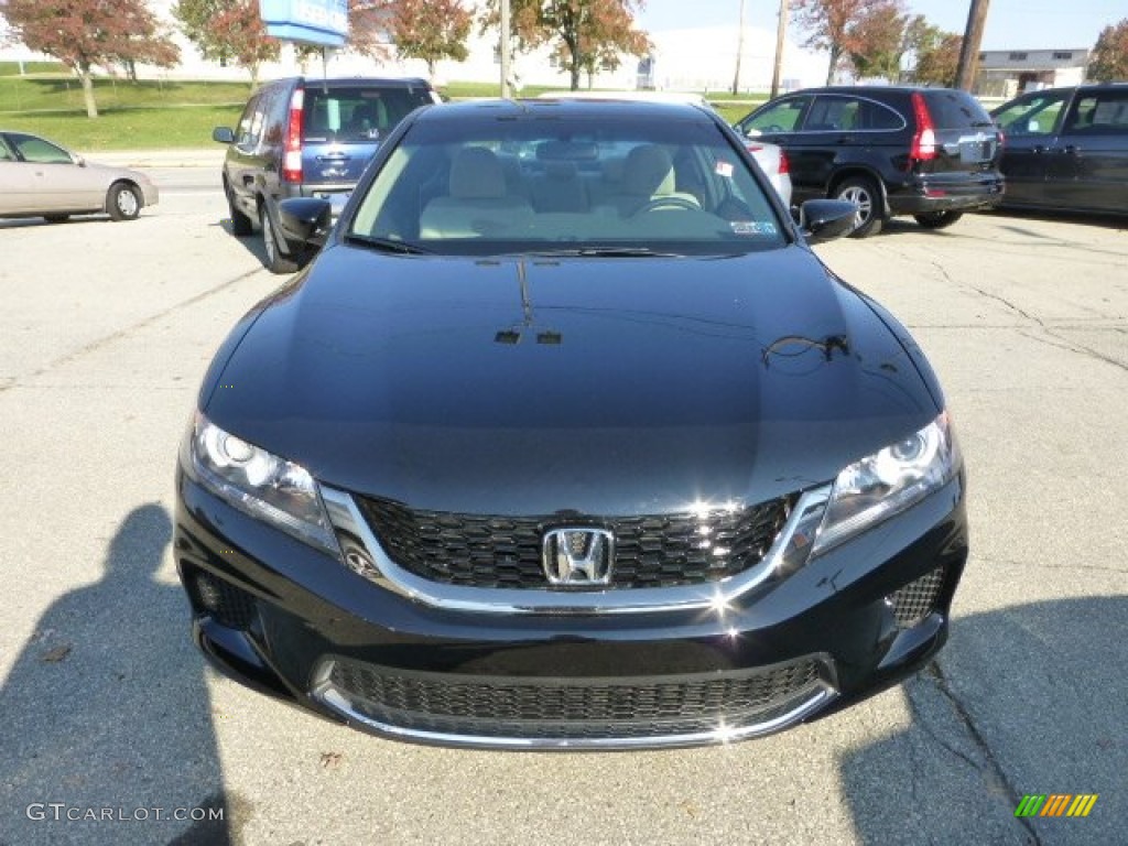 2013 Accord LX-S Coupe - Crystal Black Pearl / Black/Ivory photo #7