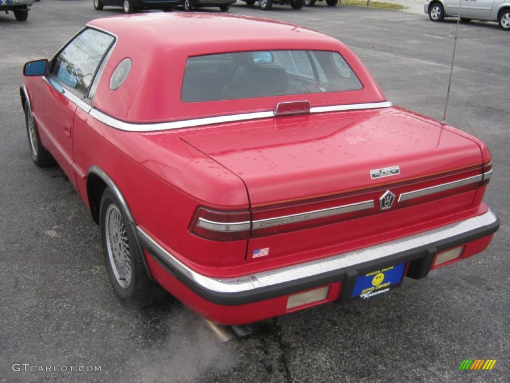 Red 1990 Chrysler TC Convertible Exterior Photo #72768163