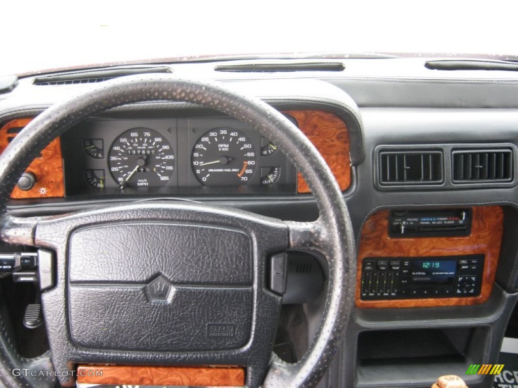 1990 Chrysler TC Convertible Black Dashboard Photo #72768187