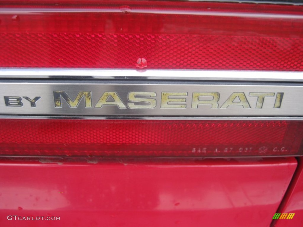 1990 Chrysler TC Convertible Marks and Logos Photos