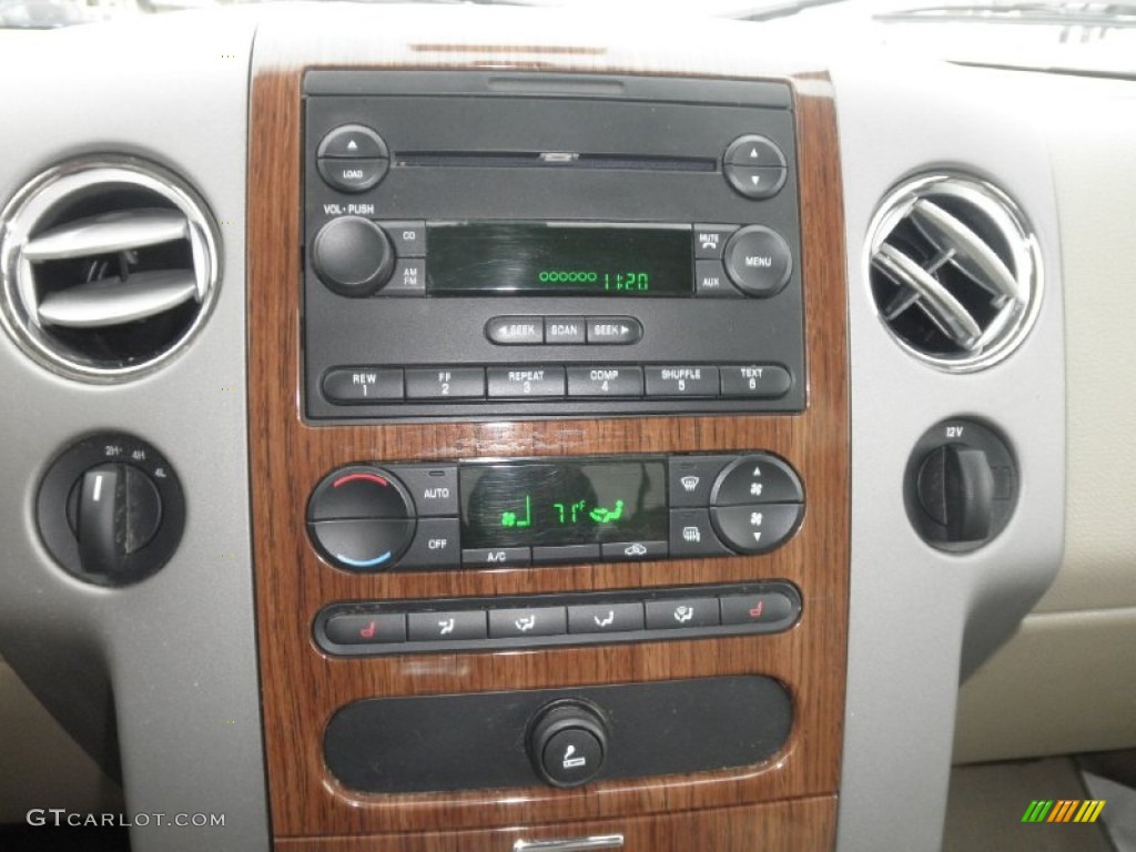 2004 F150 Lariat SuperCab 4x4 - Aspen Green Metallic / Tan photo #9