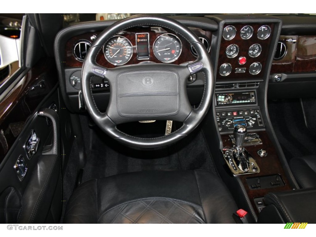 2003 Bentley Azure Mulliner Convertible Black Dashboard Photo #72769489