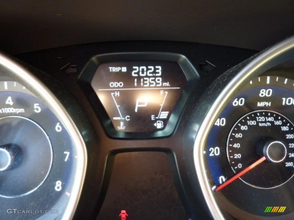 2012 Elantra Limited - Shimmering White / Beige photo #15