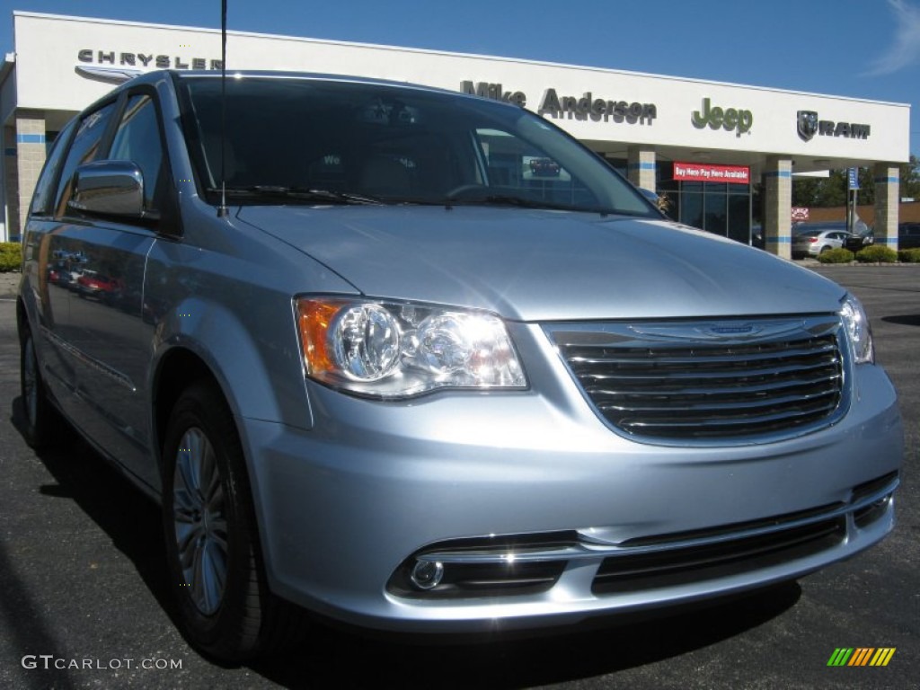 2013 Town & Country Touring - L - Crystal Blue Pearl / Dark Frost Beige/Medium Frost Beige photo #1