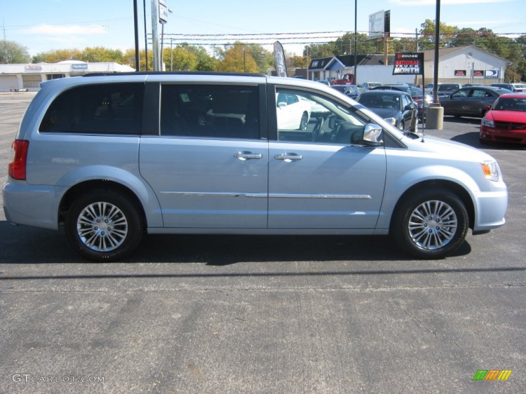 2013 Town & Country Touring - L - Crystal Blue Pearl / Dark Frost Beige/Medium Frost Beige photo #2