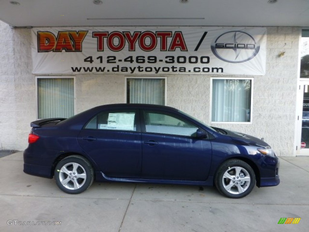 2013 Corolla S - Nautical Blue Metallic / Dark Charcoal photo #1