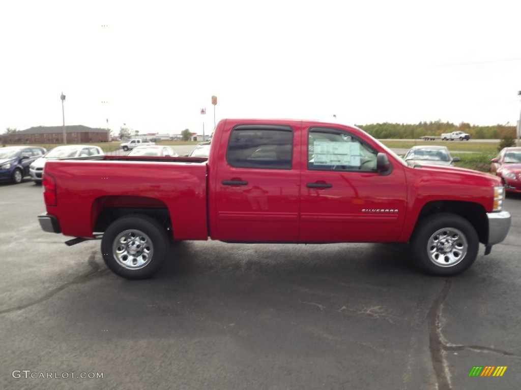 2013 Silverado 1500 LS Crew Cab - Victory Red / Dark Titanium photo #4