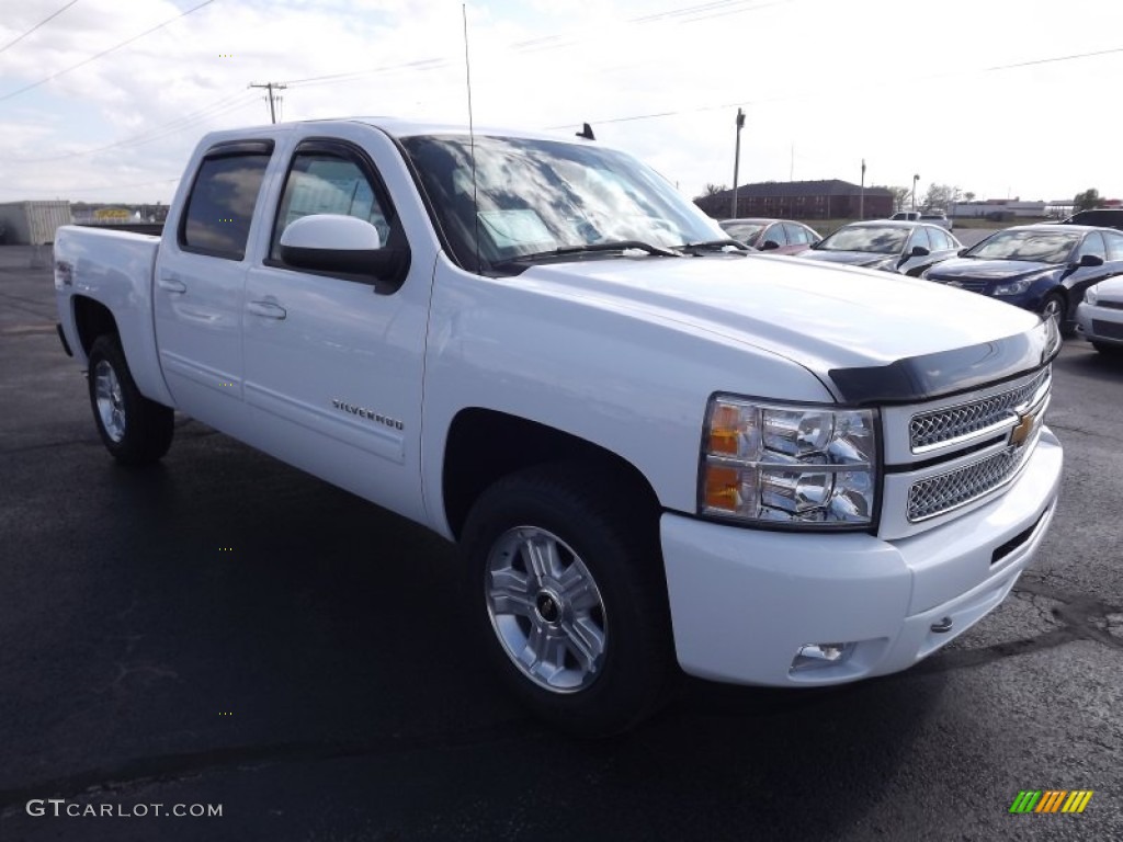 2013 Silverado 1500 LTZ Crew Cab 4x4 - Summit White / Light Cashmere/Dark Cashmere photo #3