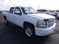 2013 Summit White Chevrolet Silverado 1500 LTZ Crew Cab 4x4  photo #3