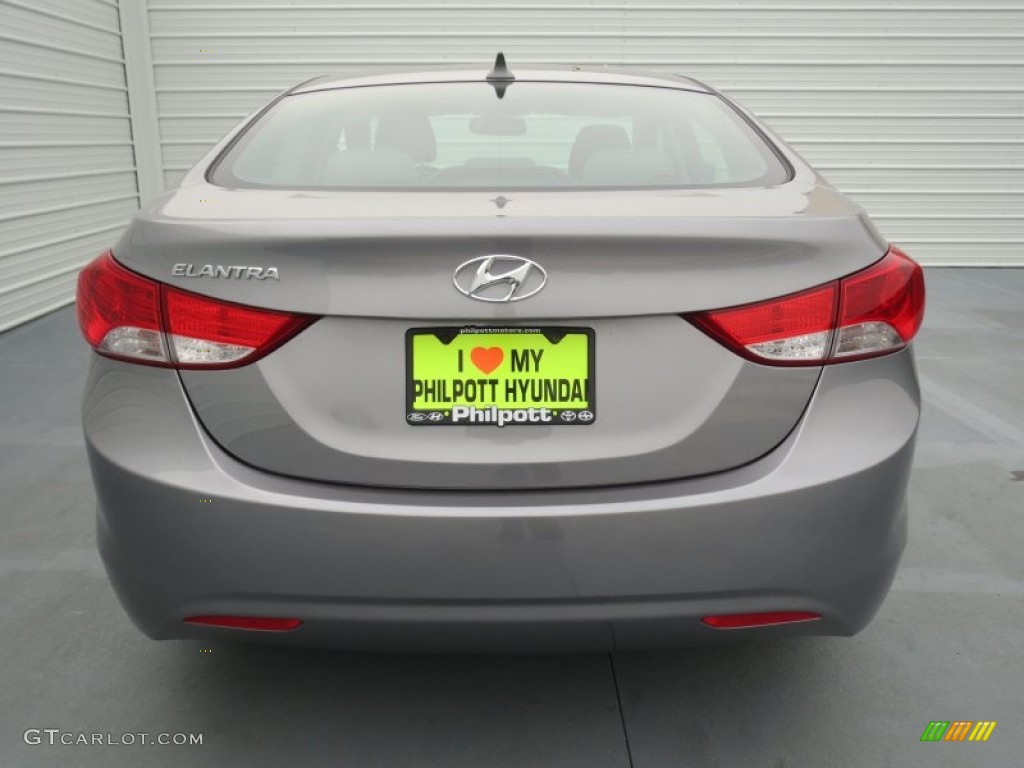 2013 Elantra GLS - Titanium Gray Metallic / Gray photo #4