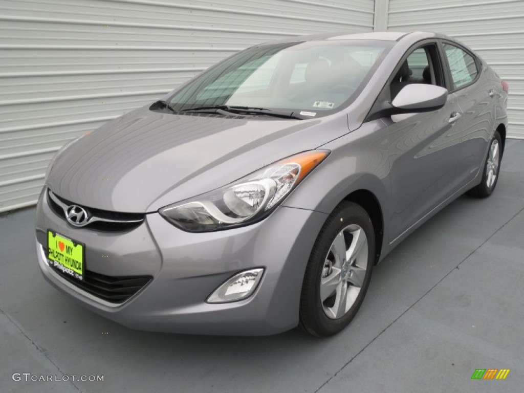 2013 Elantra GLS - Titanium Gray Metallic / Gray photo #6