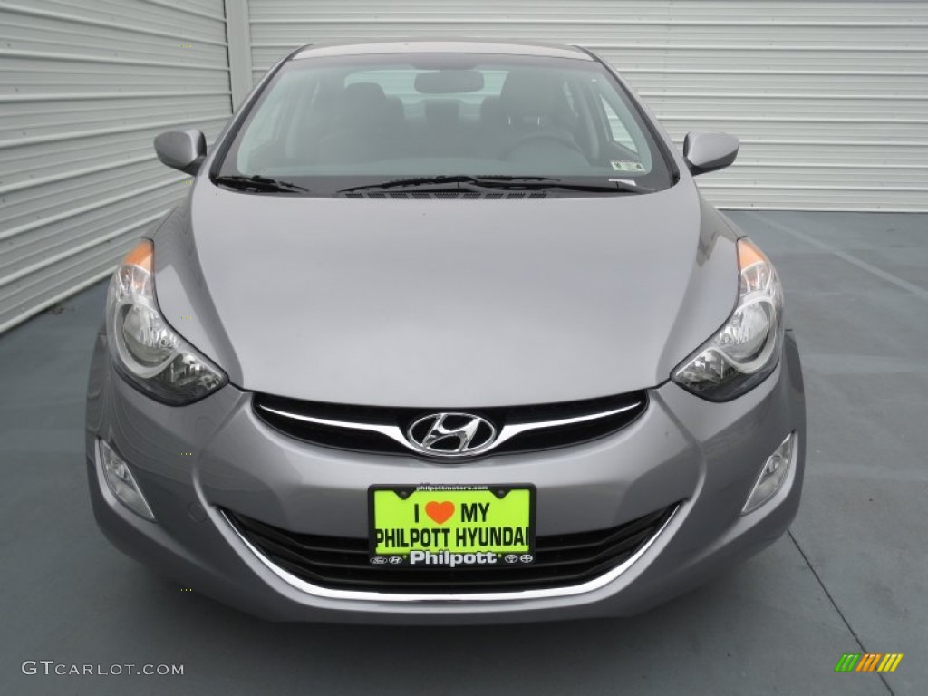 2013 Elantra GLS - Titanium Gray Metallic / Gray photo #7