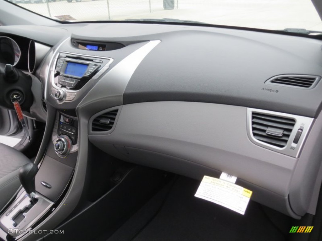 2013 Elantra GLS - Titanium Gray Metallic / Gray photo #16