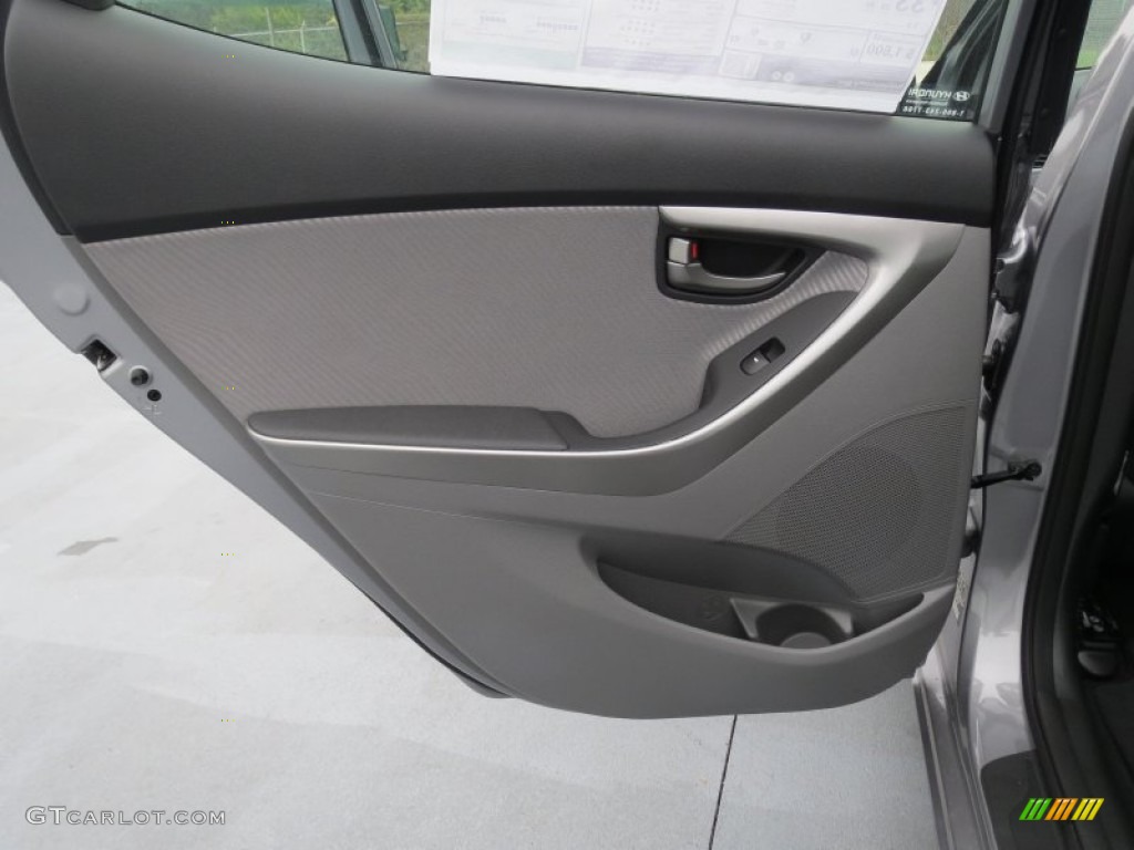 2013 Elantra GLS - Titanium Gray Metallic / Gray photo #17