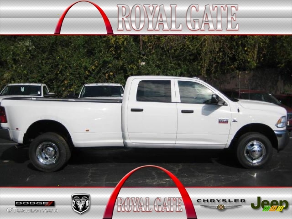 2012 Ram 3500 HD ST Crew Cab 4x4 Dually - Bright White / Dark Slate/Medium Graystone photo #1