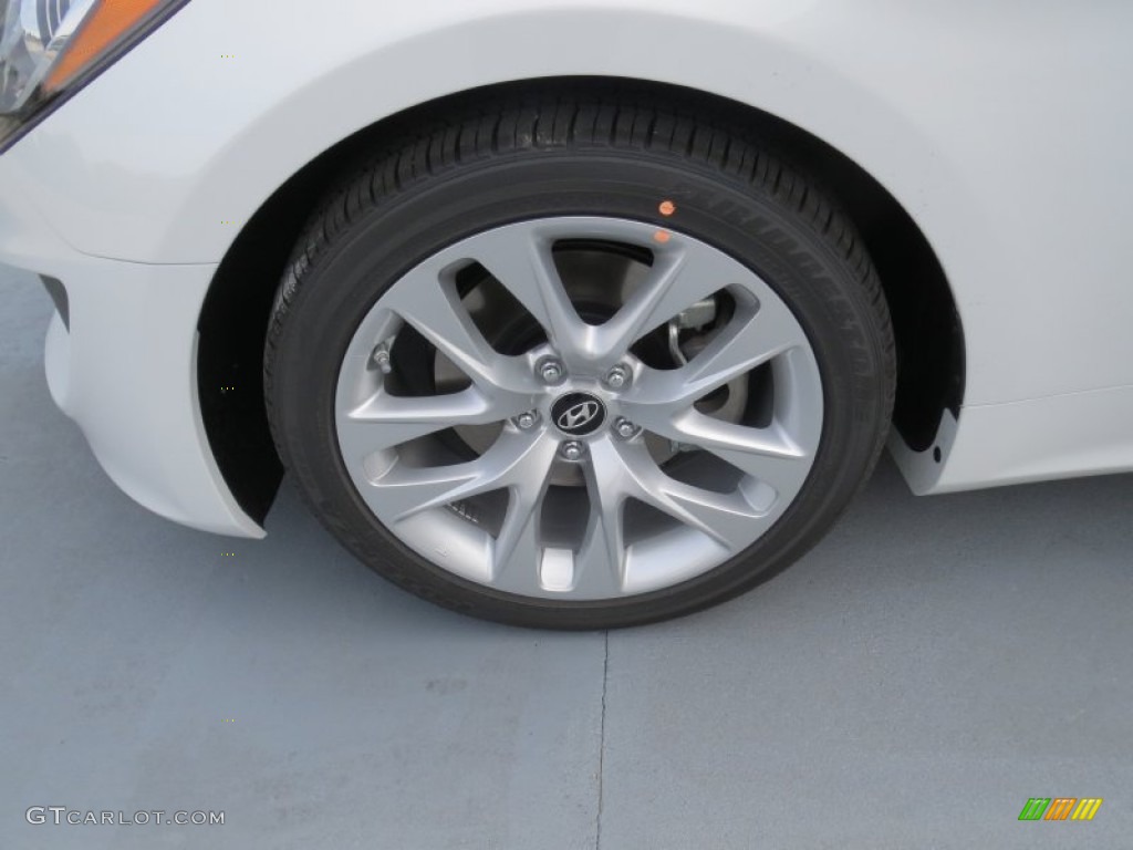 2013 Genesis Coupe 2.0T - Monaco White / Black Cloth photo #10