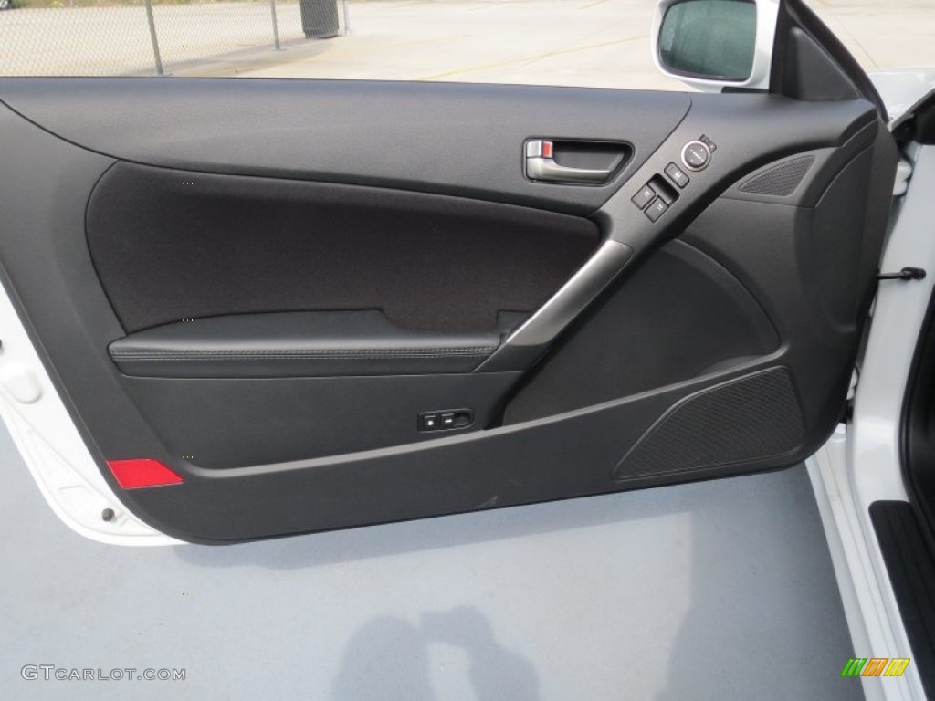 2013 Hyundai Genesis Coupe 2.0T Black Cloth Door Panel Photo #72776155