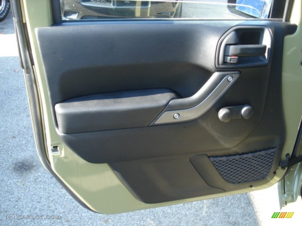 2013 Jeep Wrangler Sport 4x4 Black Door Panel Photo #72776528