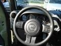 Black 2013 Jeep Wrangler Sport 4x4 Steering Wheel