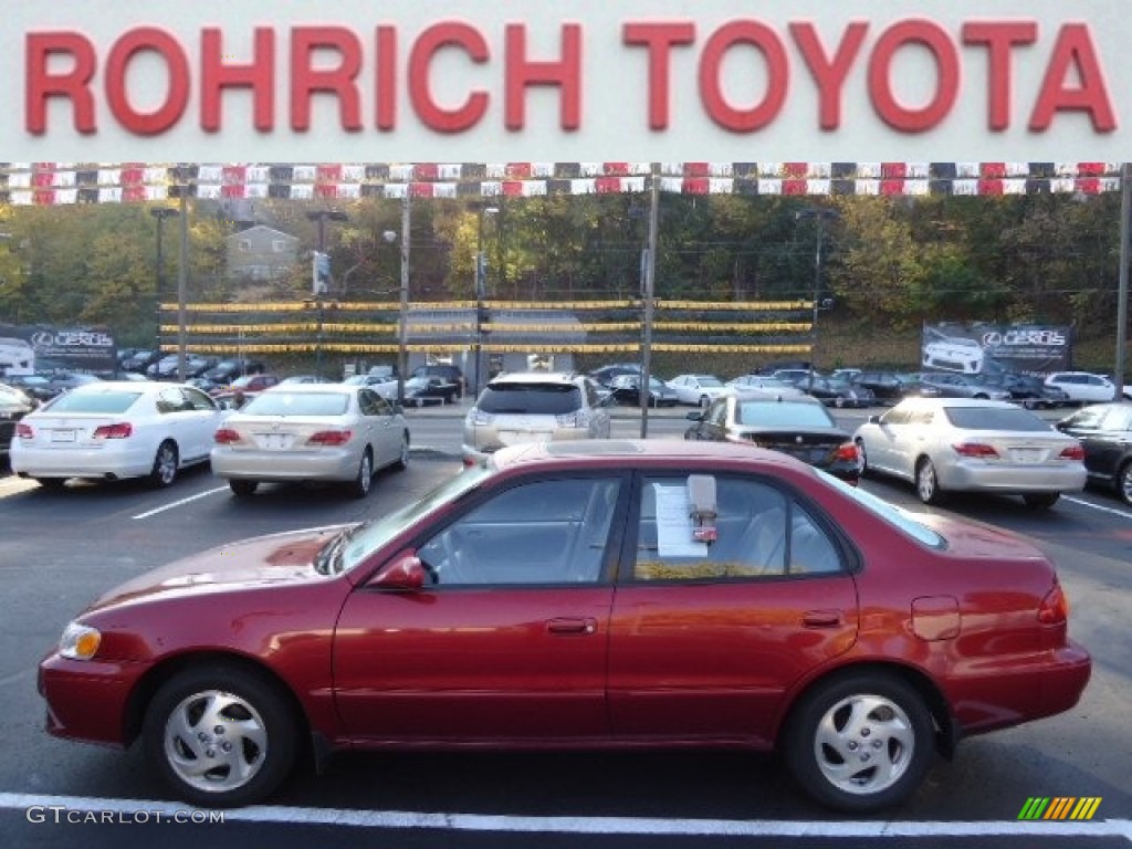 Impulse Red Toyota Corolla