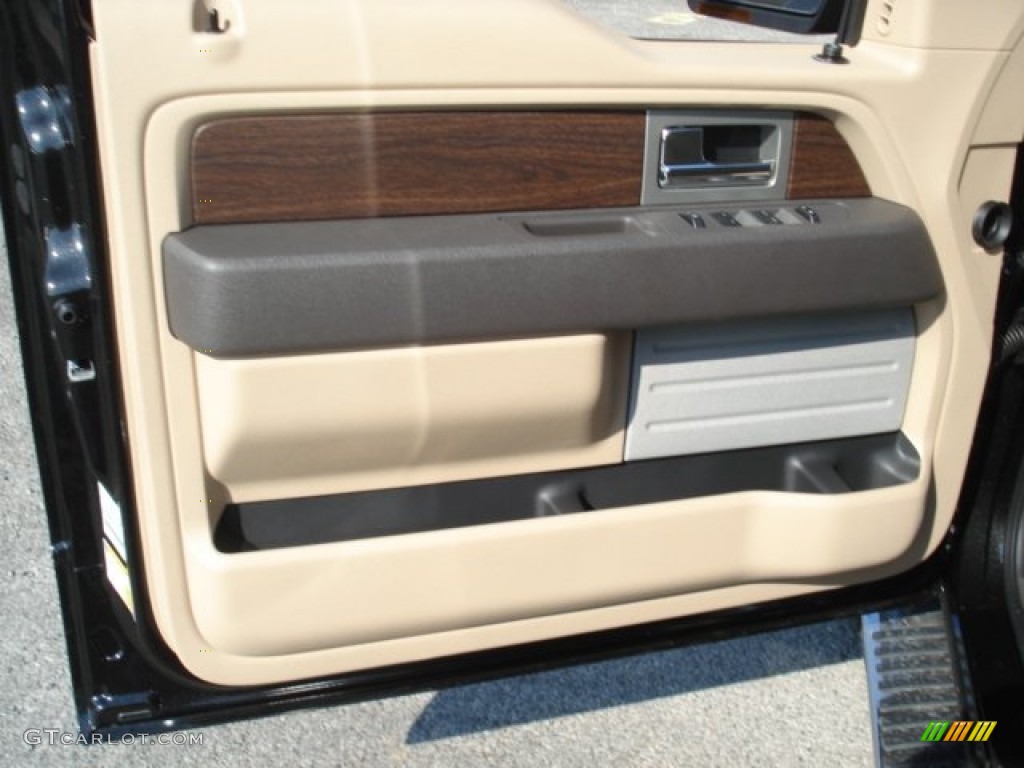 2013 Ford F150 Lariat SuperCrew 4x4 Adobe Door Panel Photo #72776725