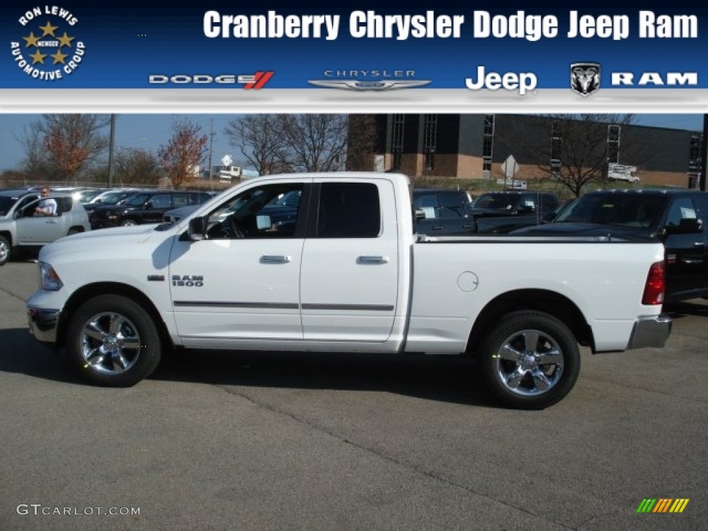 2013 1500 Big Horn Quad Cab 4x4 - Bright White / Black/Diesel Gray photo #1