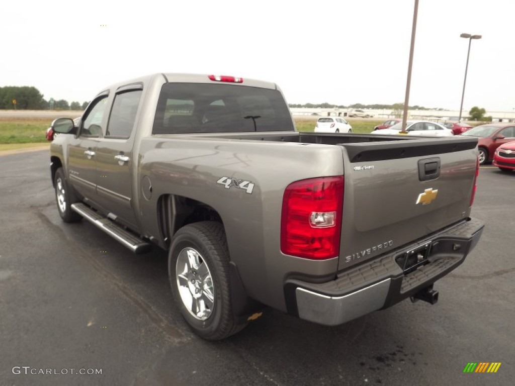 2013 Silverado 1500 LT Crew Cab 4x4 - Graystone Metallic / Light Titanium/Dark Titanium photo #7