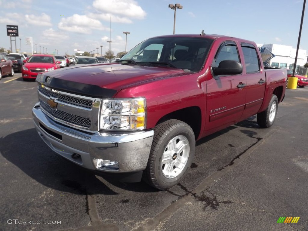 2013 Silverado 1500 LT Crew Cab 4x4 - Deep Ruby Metallic / Ebony photo #1