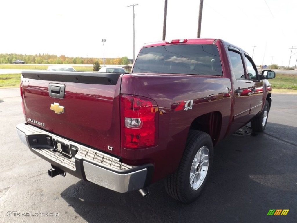 2013 Silverado 1500 LT Crew Cab 4x4 - Deep Ruby Metallic / Ebony photo #5