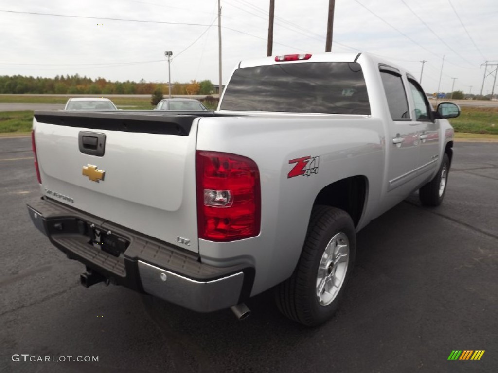 2013 Silverado 1500 LTZ Crew Cab 4x4 - Silver Ice Metallic / Light Titanium/Dark Titanium photo #5