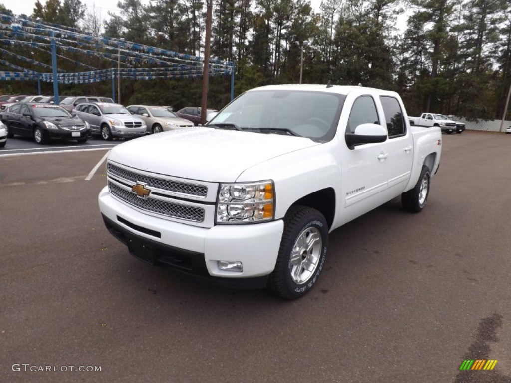 2013 Silverado 1500 LTZ Crew Cab 4x4 - Summit White / Light Cashmere/Dark Cashmere photo #1