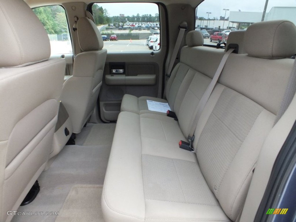 2006 F150 XLT SuperCrew - Medium Wedgewood Blue Metallic / Tan photo #4