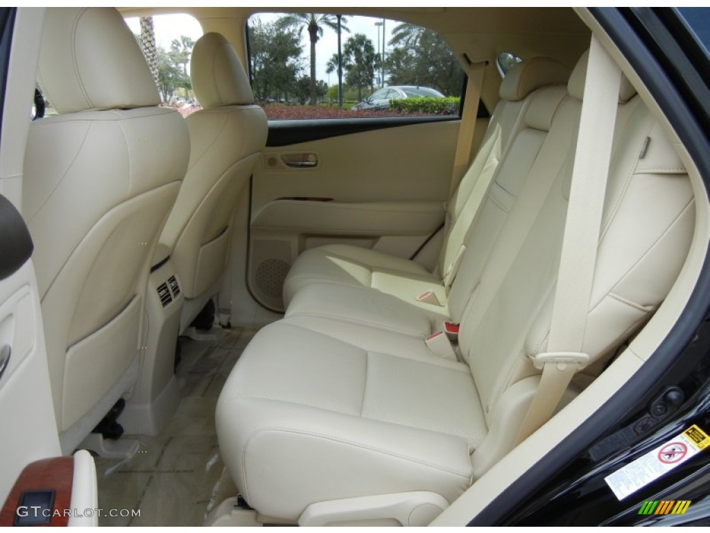 Parchment/Brown Walnut Interior 2010 Lexus RX 450h Hybrid Photo #72781042