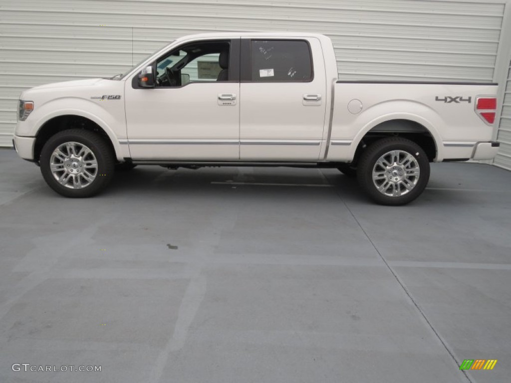 2013 F150 Platinum SuperCrew 4x4 - White Platinum Metallic Tri-Coat / Platinum Unique Black Leather photo #5