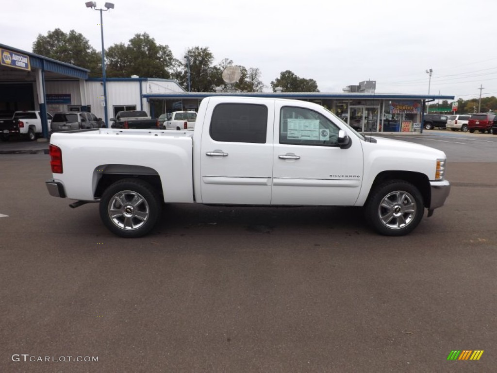 2013 Silverado 1500 LT Crew Cab - Summit White / Light Titanium/Dark Titanium photo #6