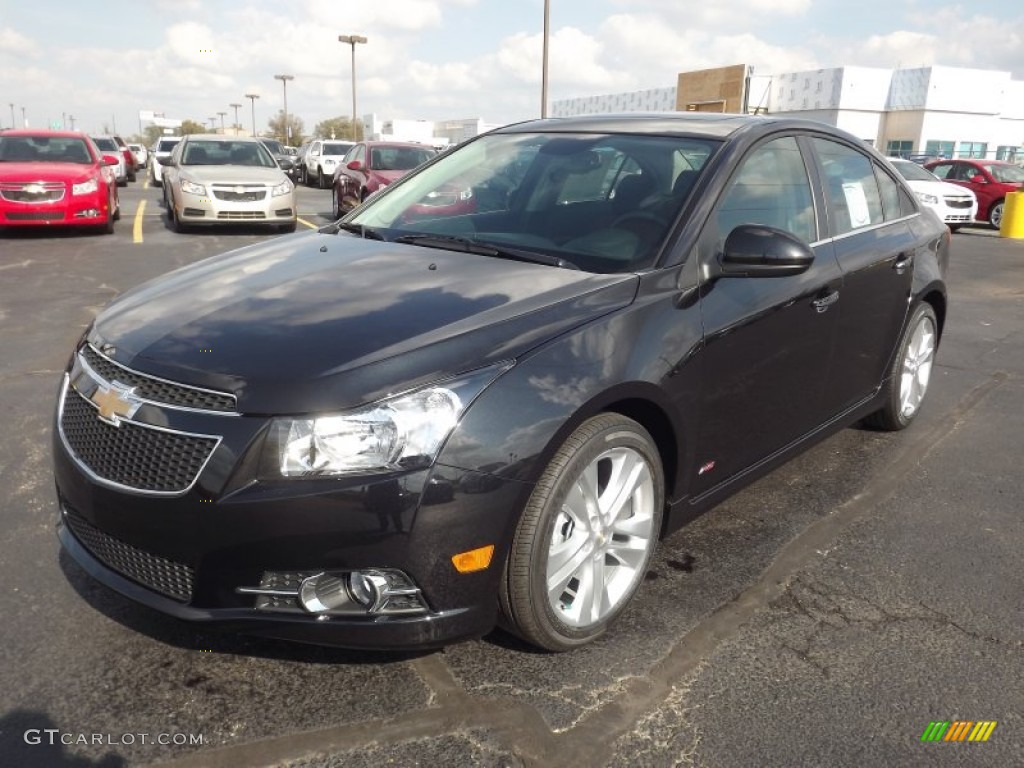 2013 Cruze LTZ/RS - Black Granite Metallic / Jet Black/Brick photo #1