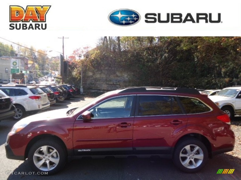 2013 Outback 2.5i Premium - Venetian Red Pearl / Ivory photo #1