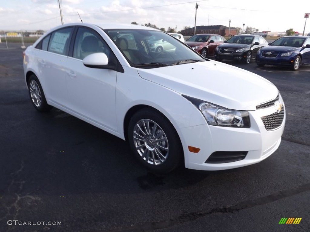 2013 Cruze ECO - Summit White / Jet Black/Medium Titanium photo #3