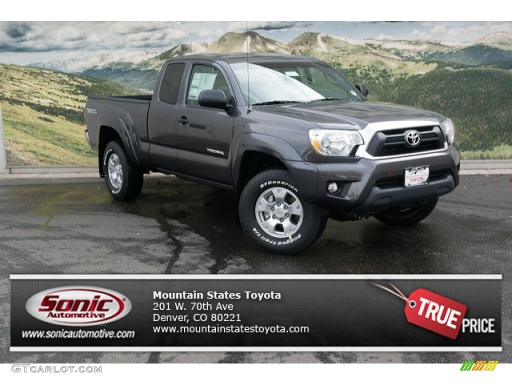 2013 Tacoma V6 TRD Access Cab 4x4 - Magnetic Gray Metallic / Graphite photo #1