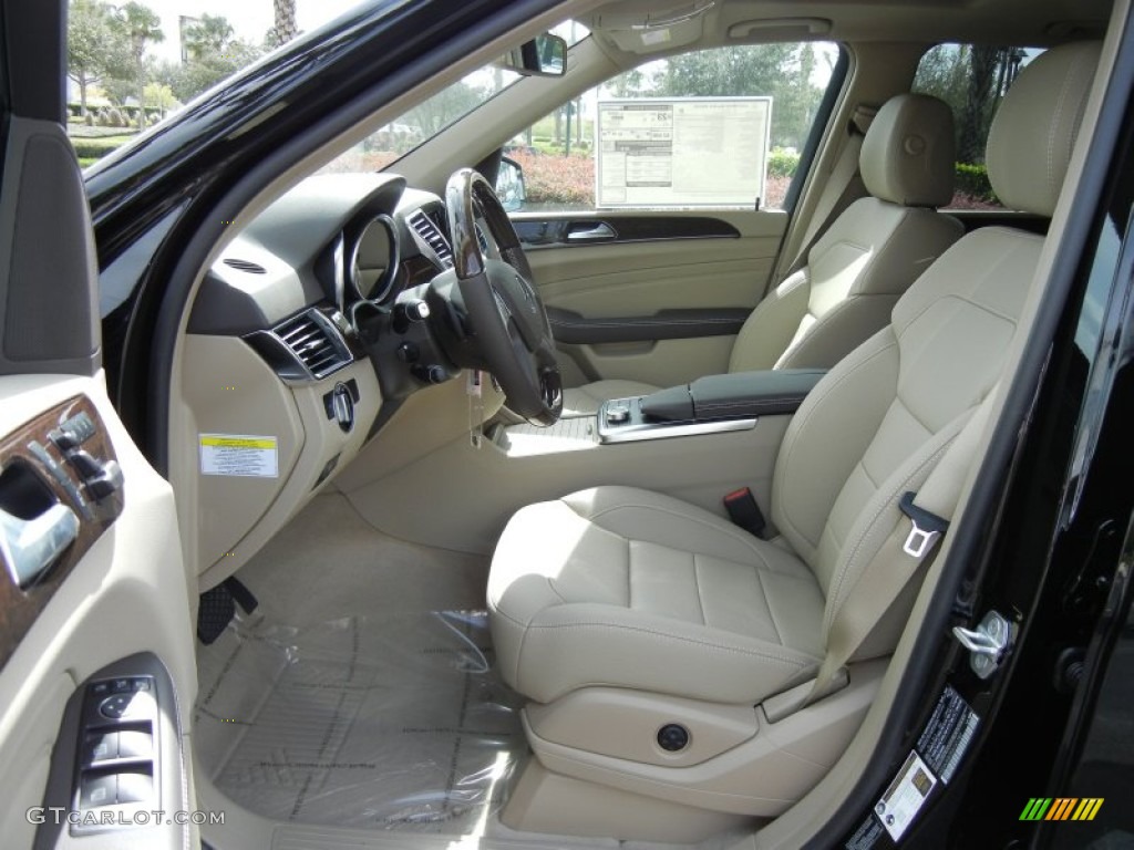 Almond Beige Interior 2013 Mercedes-Benz ML 350 BlueTEC 4Matic Photo #72783425