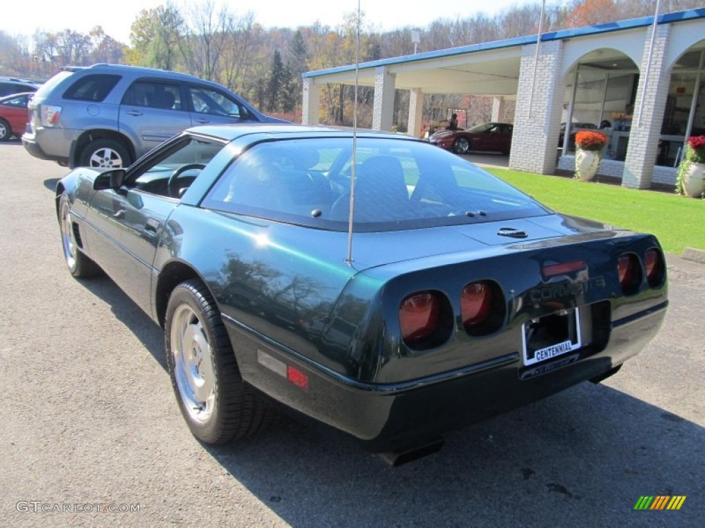 1996 Corvette Coupe - Polo Green Metallic / Light Beige photo #4
