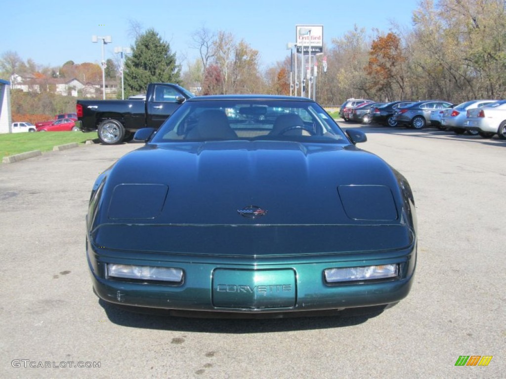 1996 Corvette Coupe - Polo Green Metallic / Light Beige photo #10