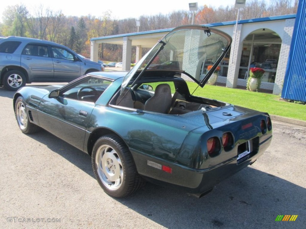 1996 Corvette Coupe - Polo Green Metallic / Light Beige photo #11