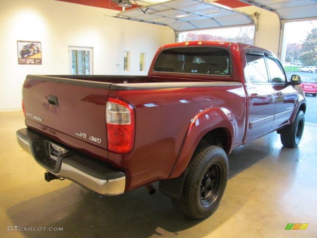 2006 Tundra SR5 Double Cab 4x4 - Salsa Red Pearl / Taupe photo #7