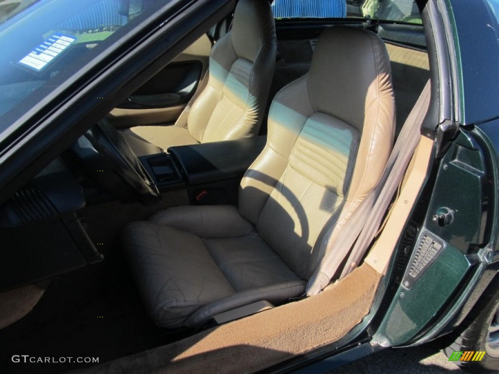 1996 Corvette Coupe - Polo Green Metallic / Light Beige photo #14