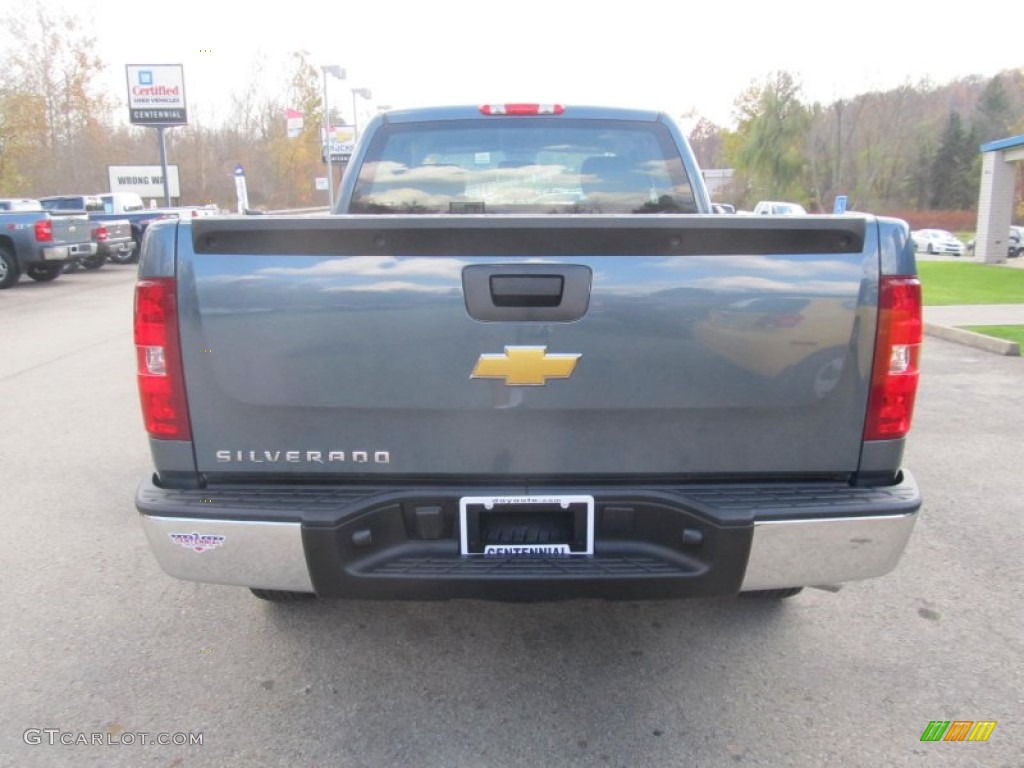 2013 Silverado 1500 Work Truck Extended Cab - Blue Granite Metallic / Dark Titanium photo #4