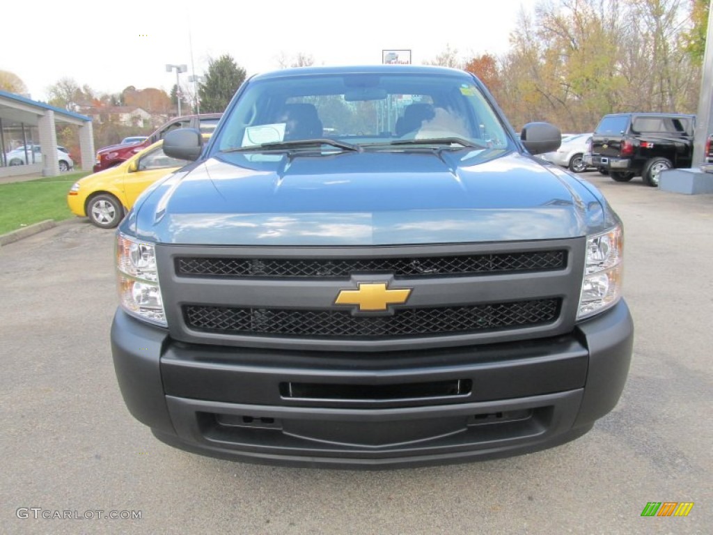 2013 Silverado 1500 Work Truck Extended Cab - Blue Granite Metallic / Dark Titanium photo #9