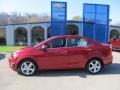 2013 Crystal Red Tintcoat Chevrolet Sonic LTZ Sedan  photo #2