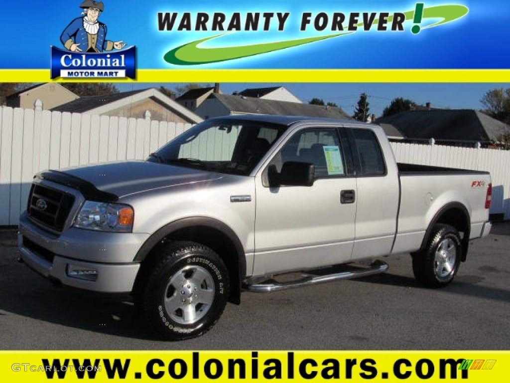 2004 F150 FX4 SuperCab 4x4 - Silver Metallic / Dark Flint photo #1