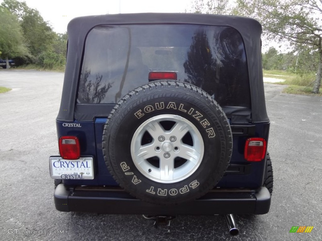 2004 Wrangler Sport 4x4 - Patriot Blue Pearl / Dark Slate Gray photo #7